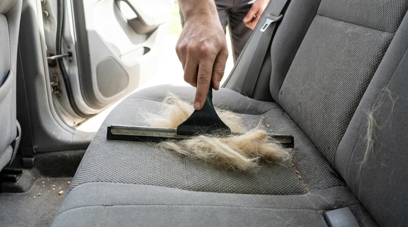 How to Get Dog Hair Out of a Car (Agitate, Then Vacuum)