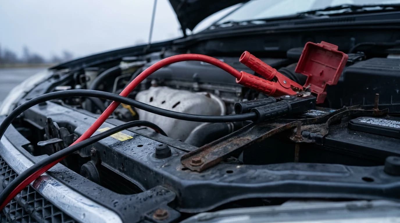How to Jump Start a Car: Pack or Cables, Step by Step — illustration