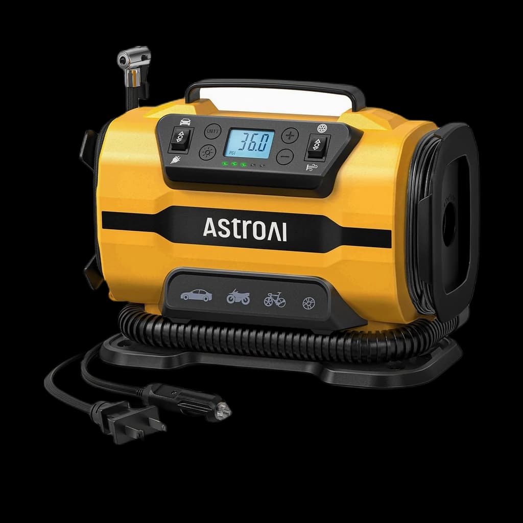 AstroAI 150 PSI — dual-motor 12V/110V heavy-duty inflator