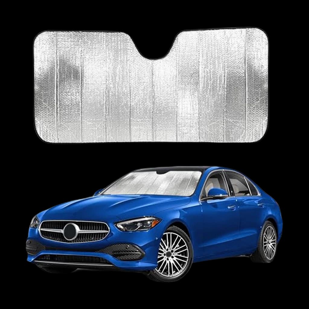 EcoNour Accordion Windshield Sun Shade — 58" x 28"