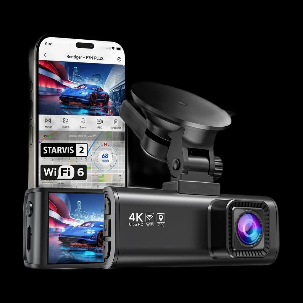 REDTIGER F7N — 4K front + 1080P rear