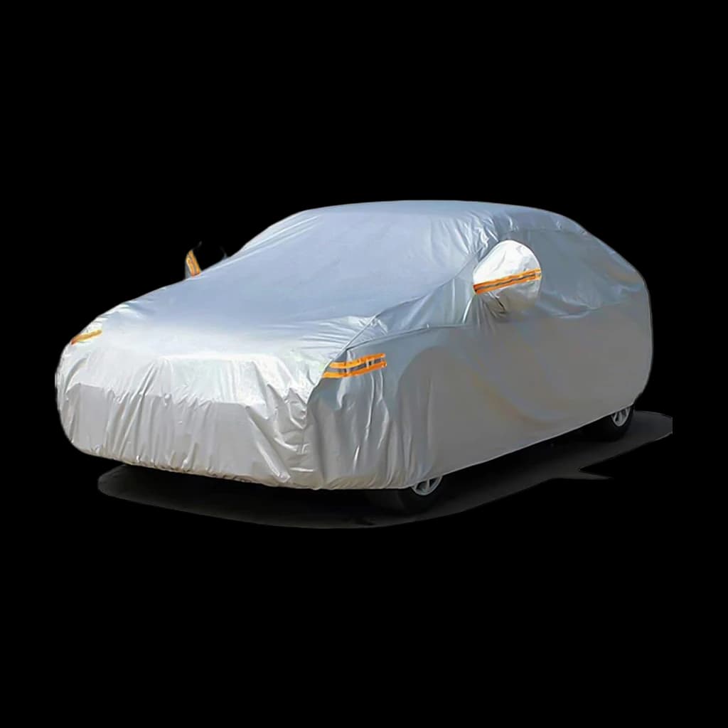 SEAZEN 2-Layer Car Cover — universal, waterproof with zipper door