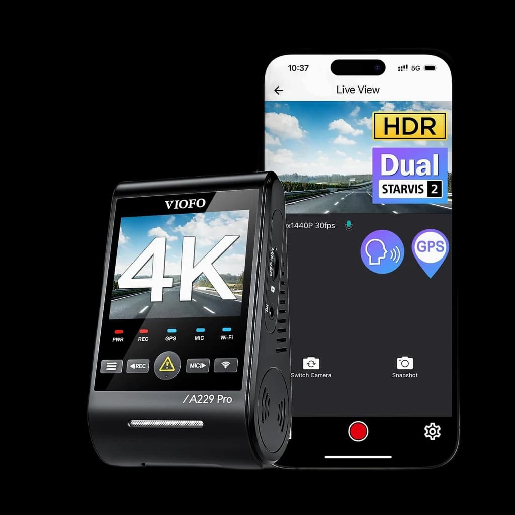 VIOFO A229 Pro — 3-channel 4K STARVIS 2