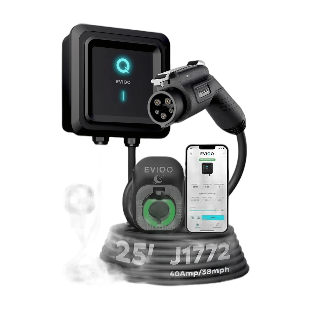 EVIQO Level 2 EV Charger — 40A WiFi (J1772)