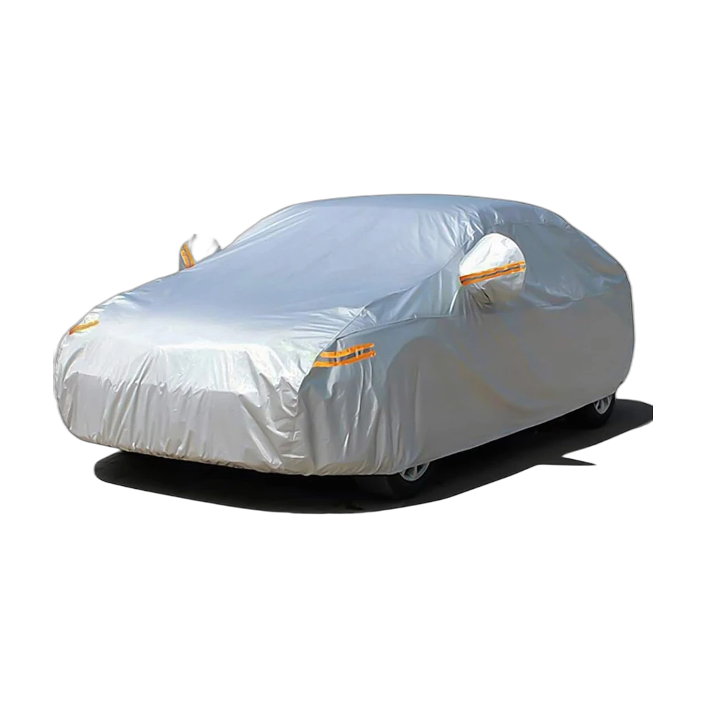 SEAZEN 2-Layer Car Cover — universal, waterproof with zipper door