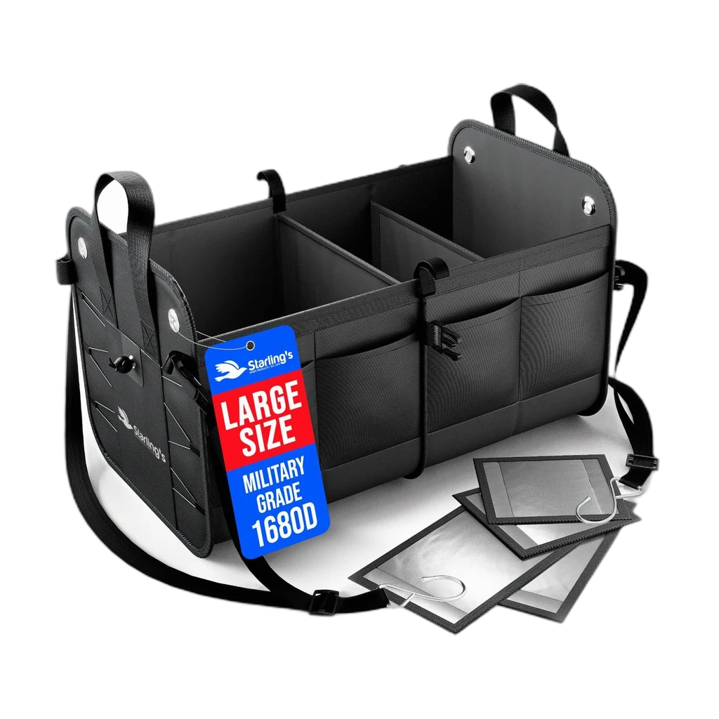 Starling's Car Trunk Organizer — heavy-duty adjustable